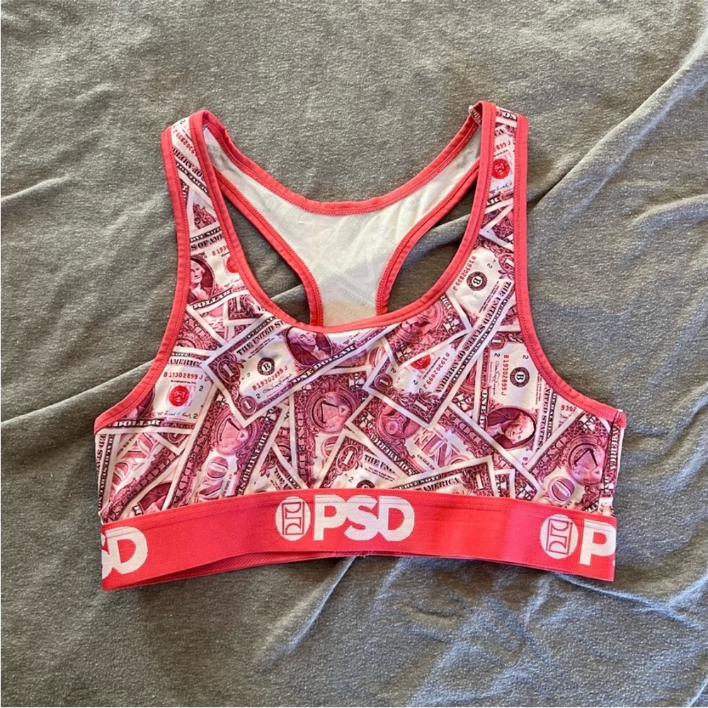 PSD Pink Money Print Bra